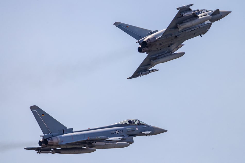 Zwei Eurofighter nahmen am Dienstag Kurs auf Pirna. (Symbolfoto)