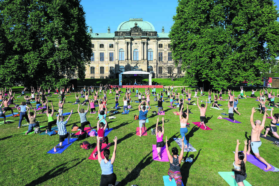 Die Nachfrage war riesig - weit über 50 Yoga-Veranstaltungen bot der Palais Sommer pro Saison an.