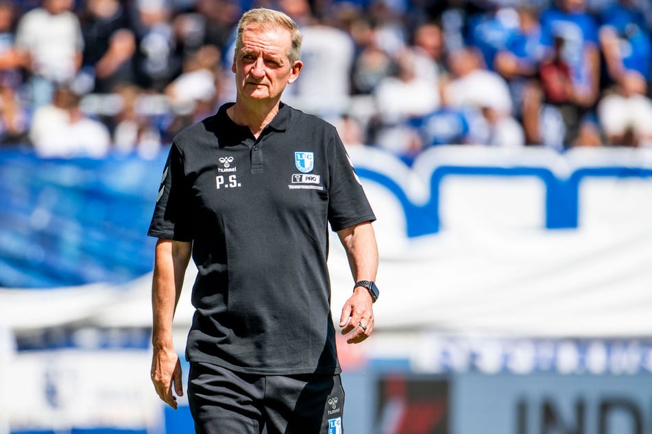 FCM-Coach Petrik Sander (65) entschuldigte sich im Anschluss der Partie für den Auftritt.