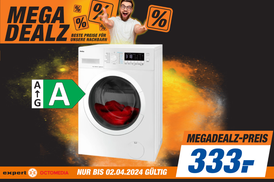 Amica-Waschmaschine für 333 Euro.