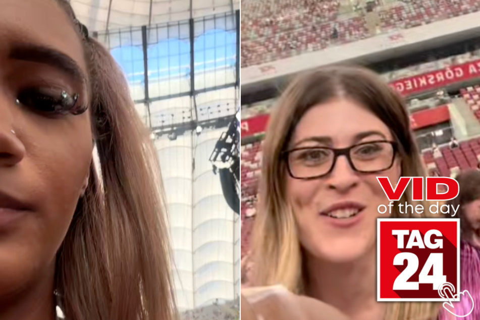 Today's Viral Video of the Day features a pair of girls who seemingly got bullied at one of Taylor Swift's recent Eras Tour shows.