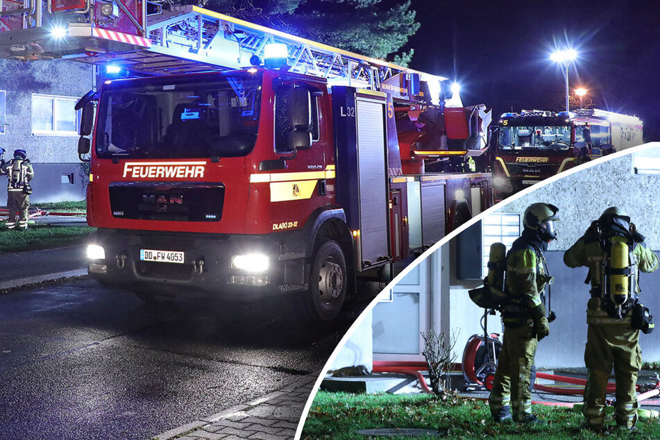 Dresden: Wohnung in Strehlen steht lichterloh in Flammen, Kripo ermittelt