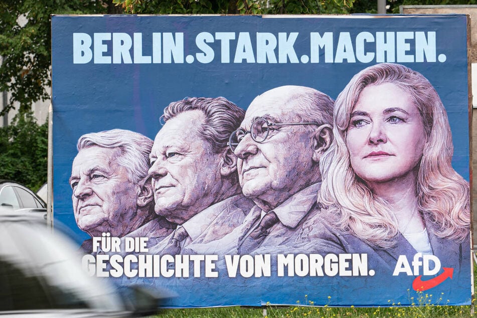 Geschmacklos und anmaßend? AfD-Wahlplakat zeigt Kristin Brinker neben Willy Brandt