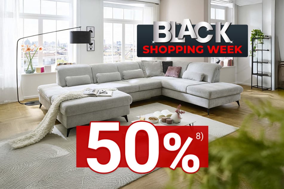 Bis 1. Dezember gibt's in den Zurbrüggen Wohnzentren mindestens 50 Prozent auf fast alle aktuellen Möbel.⁸