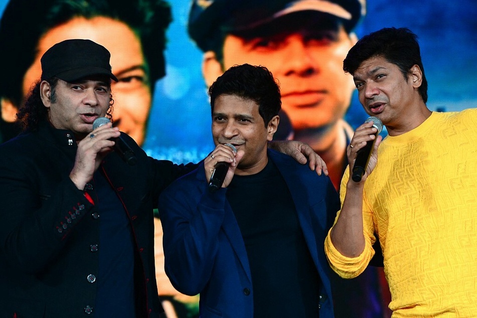 Bollywood singers (from l. to r.) Mohit Chauhan, Krishnakumar Kunnath (KK), and Shaan performed in Mumbai in September.