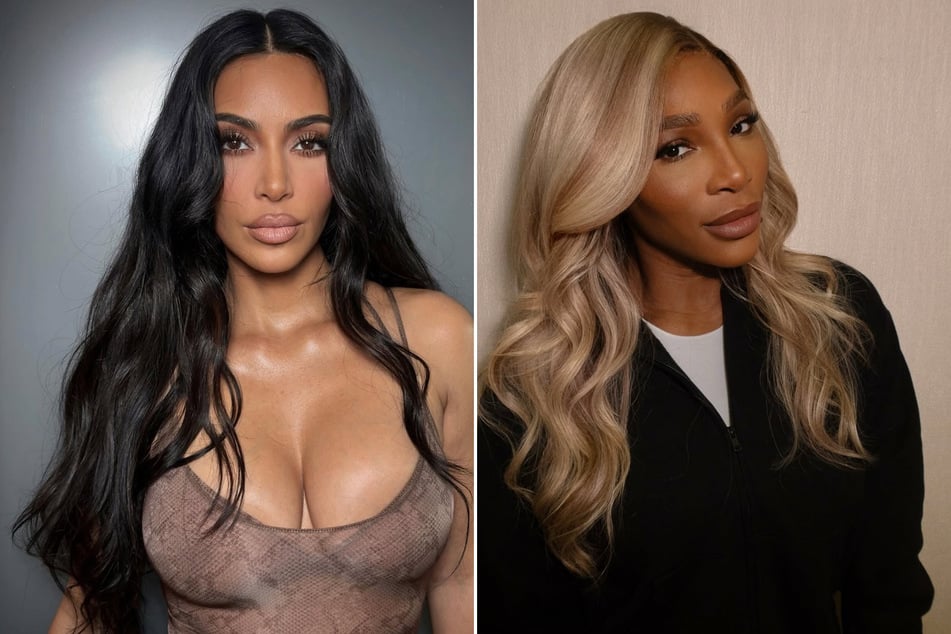 Serena Williams (r.) lead a star-studded group of athletes who modeled Kim Kardashian's new NikeSKIMS partnership.