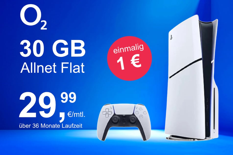 Die PS5 Slim Digital Edition im o2 Mobile M inkl. 30 GB+ für einmalig nur 1 Euro.