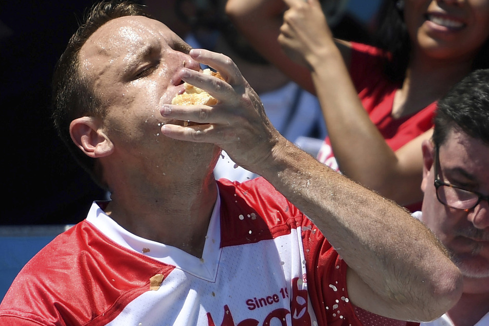 Joey Chestnut (40) is something of a legend among competitive eaters.