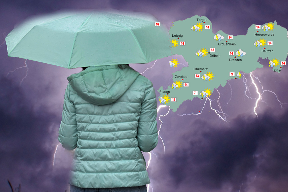 Gewitter brauen sich über Sachsen zusammen: Starkregen droht!