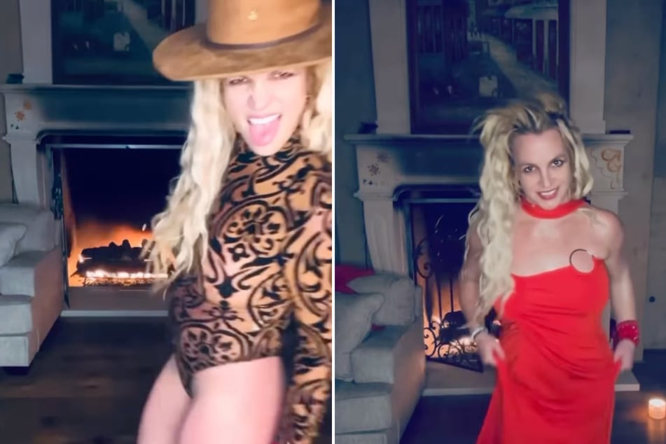 Britney Spears' fans are concerned for her safety after the singer posted videos on Instagram dancing in front of her charred fireplace.