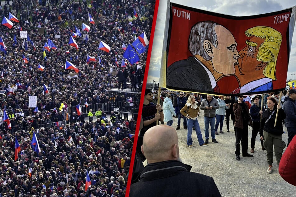 Hunderttausende demonstrieren gegen Regierung in Prag