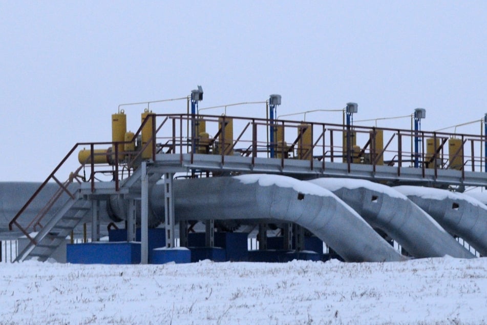 Die Gaspumpstation nahe dem russischen Sudscha: Die Durchleitung von russischem Gas durch die Ukraine in Richtung Europa ist mit dem Neujahrstag wie angekündigt eingestellt.