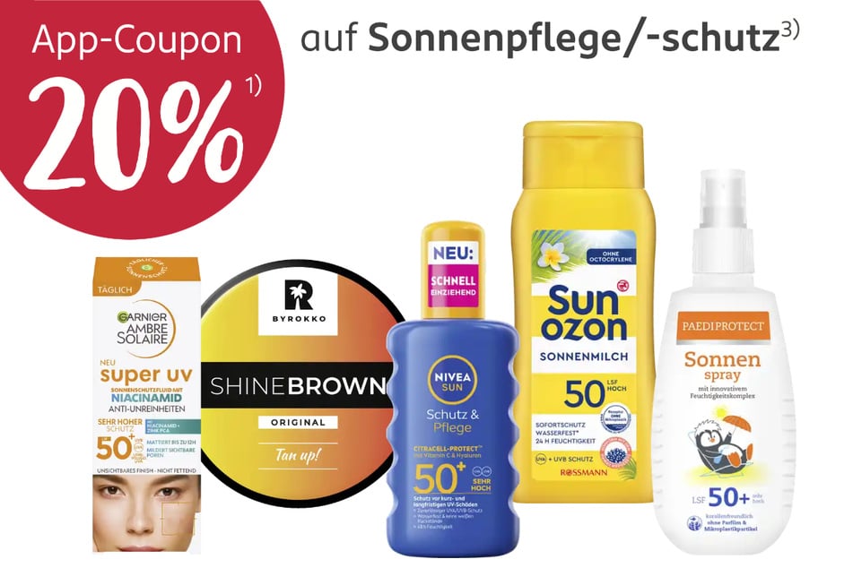 3) Ausgenommen Sonnenbrillen.