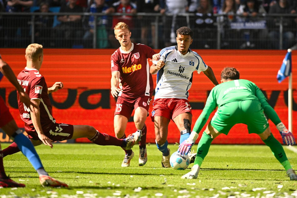 Ransford-Yeboah Königsdörffer hat mit seinem Treffer gegen Jahn Regensburg Geschichte geschrieben.