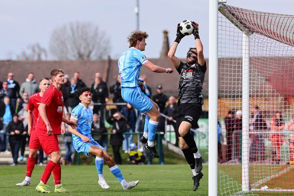 In der ersten Halbzeit hielt Grimma-Keeper Ondrej Cap den Kasten sauber.