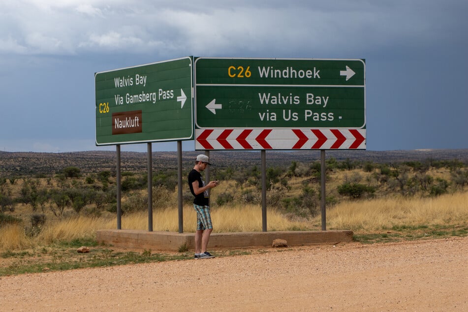 Viele Straßen Namibias sind einfache Schotterpisten - ideal für Mountainbike- und Gravelrennen.
