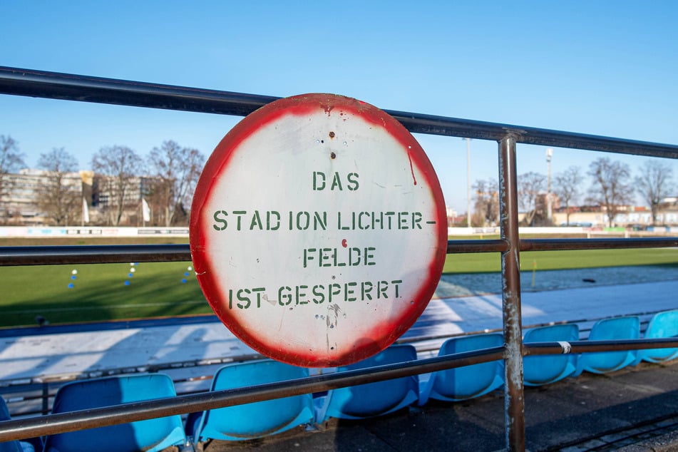 Das Stadion Lichterfelde ist regelmäßig in der kalten Jahreszeit gesperrt - auch am 31. Januar? (Archivbild)