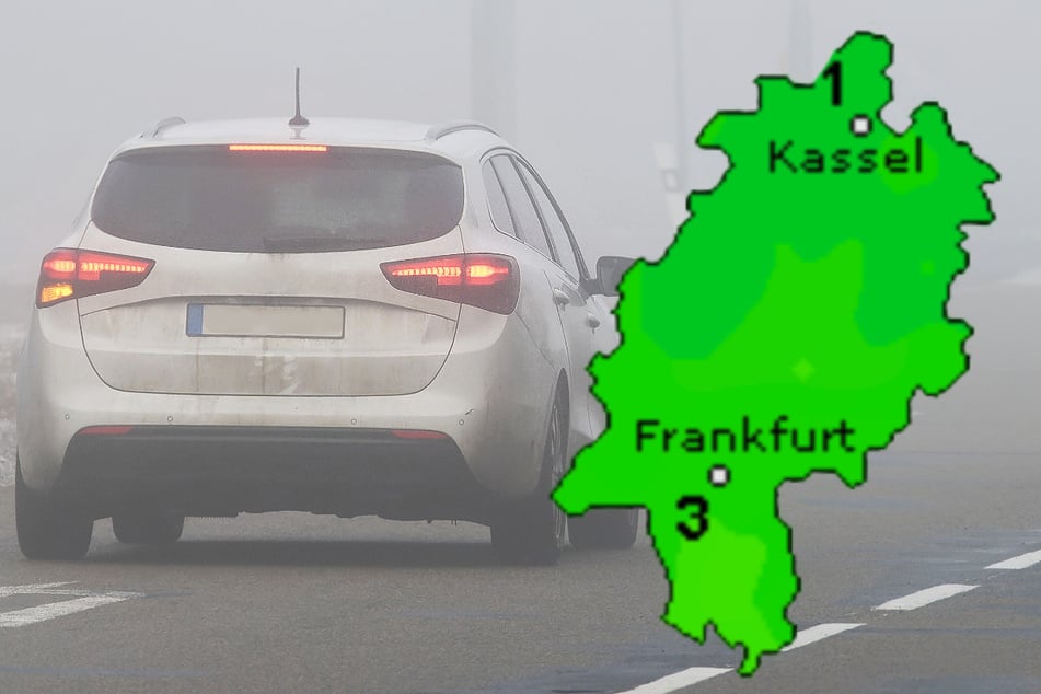 Autofahrerinnen und Autofahrer in Hessen müssen mit Nebel und Frost rechnen. Auch der Dienst Wetteronline.de (Grafik) sagt sehr niedrige Tiefsttemperaturen voraus.