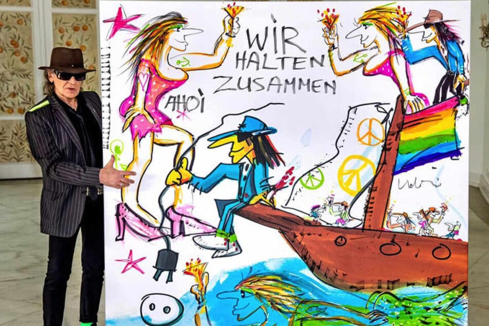 Panik-Rocker Udo Lindenberg sorgt mit selbstgemaltem Kunstwerk für Rekordsumme