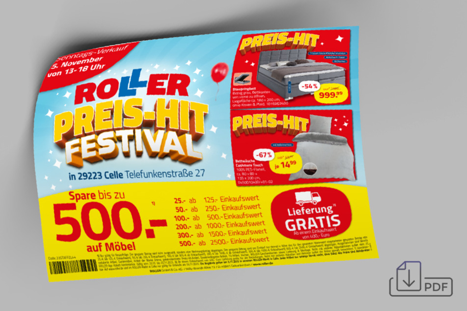 Am Sonntag (5.11.) macht dieser MöbelDiscounter Kunden geniale