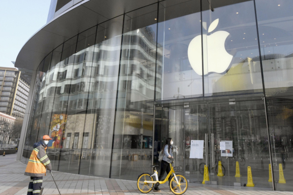 Der Apple Store in Peking war aufgrund des Coronavirus-Ausbruchs vorübergehend geschlossen.