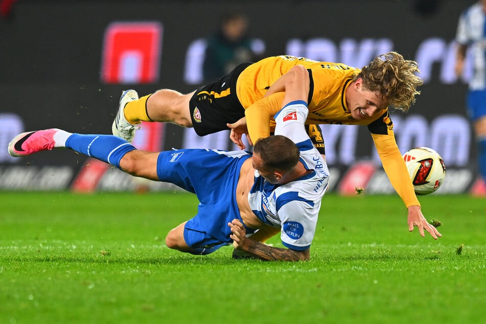 Till Neininger (o.) wusste sich gegen die Hertha richtig gut zu verkaufen.
