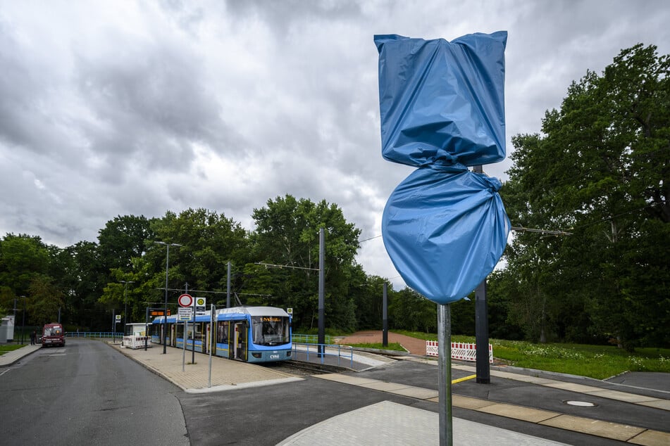 Auf der ursprünglich als Straba-Streckenfortführung nach Siegmar geplanten Fläche scheint bereits ein P+R vorbereitet. Oder doch nicht?