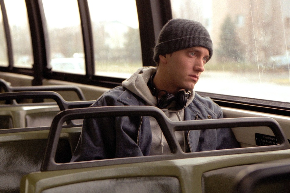 Eminem (50) als Rapper "B-Rabbit" in "8 Mile" (2002).