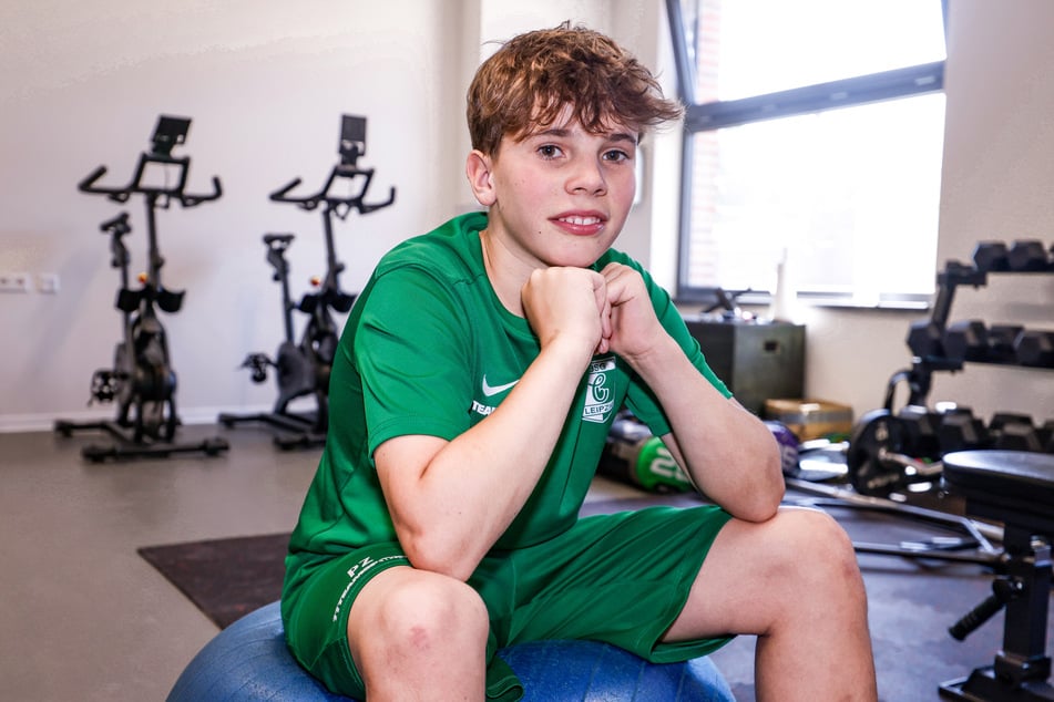 Philipp Ziehe (13) ist Spieler in der U14-Mannschaft der BSG Chemie Leipzig.