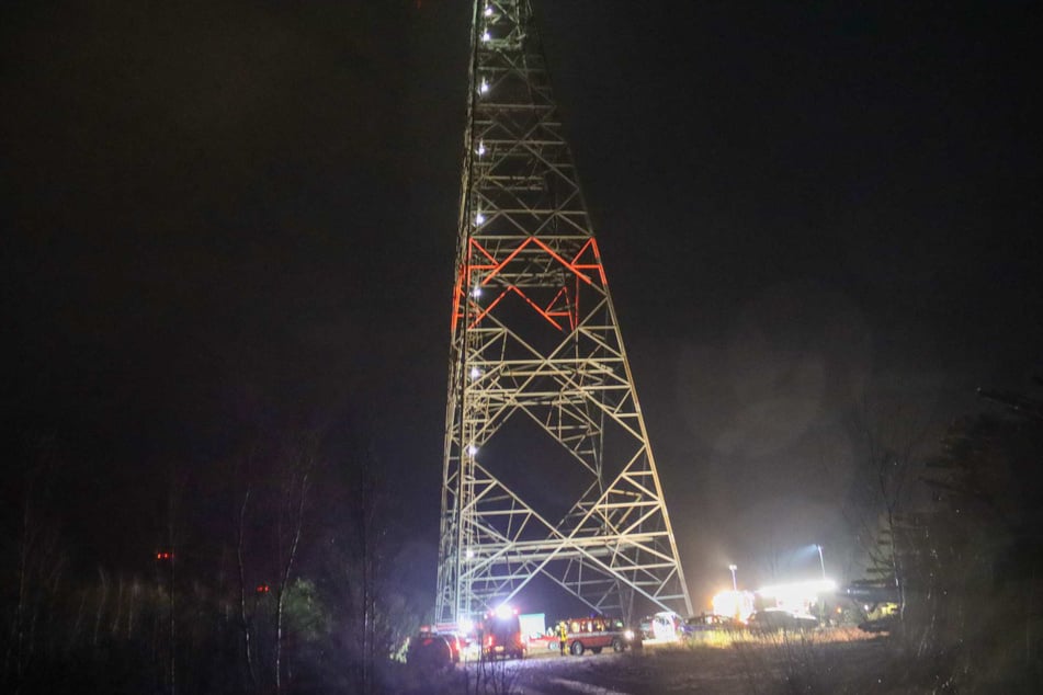 Tragischer Vorfall an einem Gittermast in Spremberg, im Süden Brandenburgs.