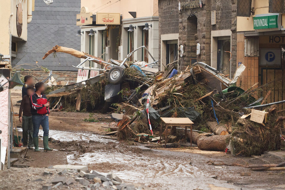 Zahlreiche Gebäude in Altenahr sind durch das Unwetter zerstört.