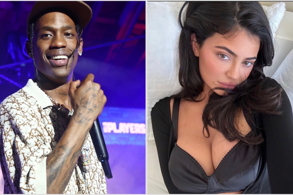 Have Kyile Jenner (r) and Travis Scott patched things up?