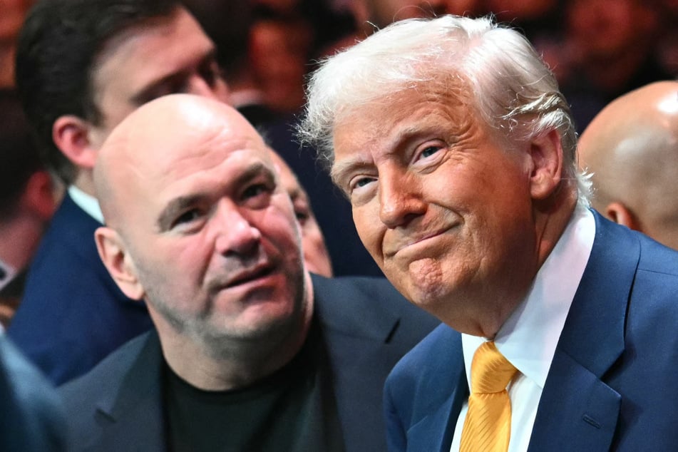 UFC-Präsident Dana White (56, l.) soll dem Vernehmen nach Trumps Geburtstags-Event organisieren.