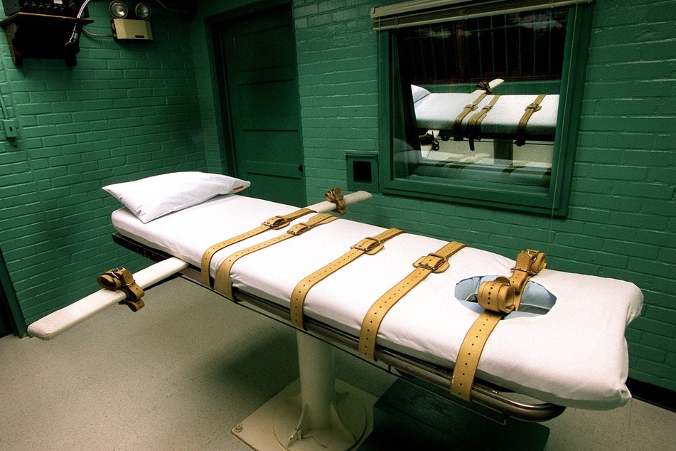 The death chamber in Huntsville, Texas, where people are executed by lethal injection.