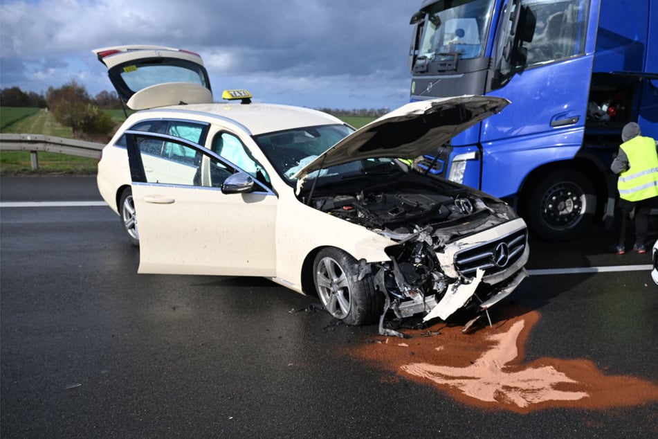 Alle Airbags imTaxi lösten aus.