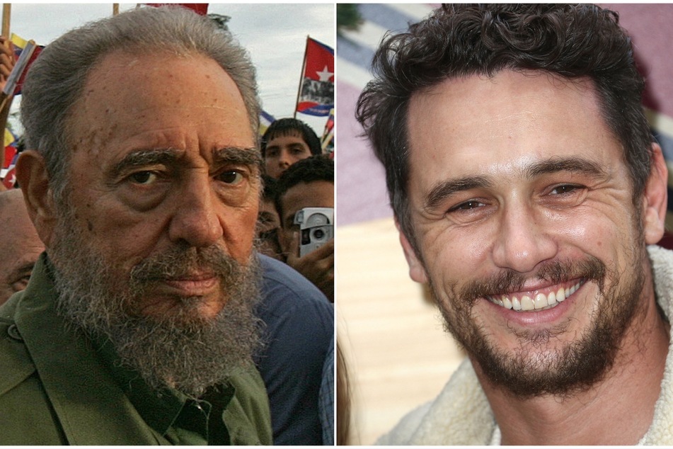 James Franco (r) was heavily scrutinized after it was announced that he would play Fidel Castro in a movie.