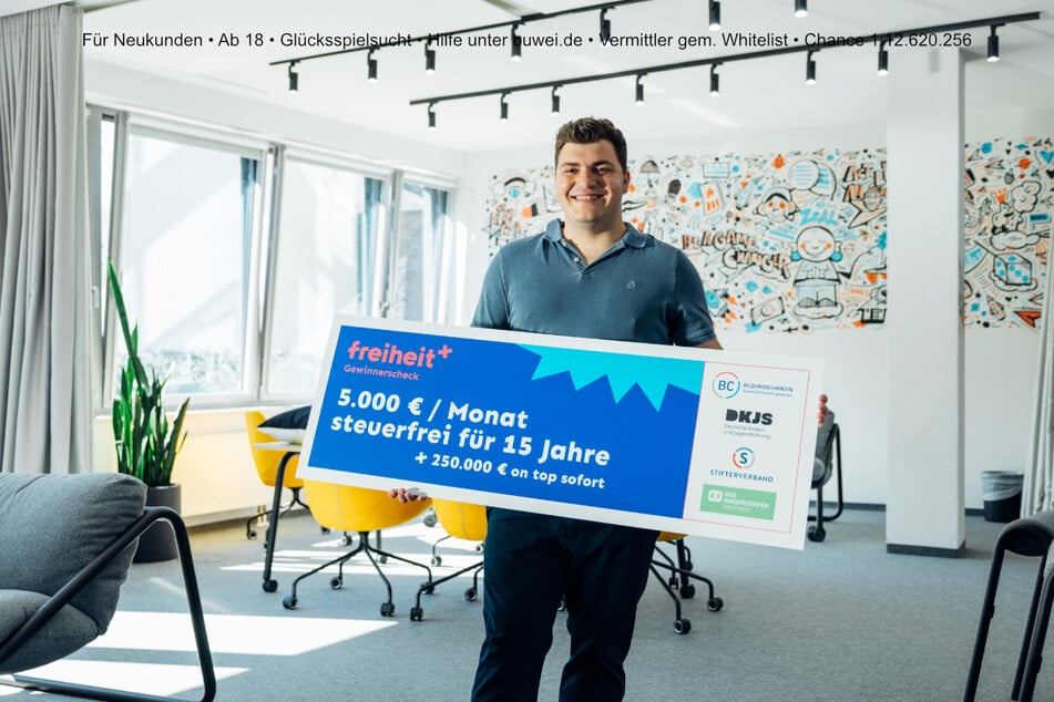 Jetzt freiheit+ Lotterie zum halben Preis spielen – für nur 2,50 Euro