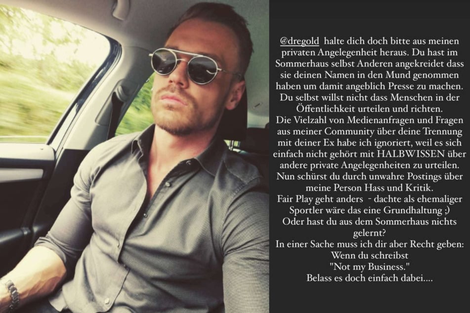 Chris Broy (32) schoss nach Andrej Mangolds (34) Anschuldigungen in seiner Instagram-Story zurück und kritisierte wiederum das Verhalten des 34-Jährigen.