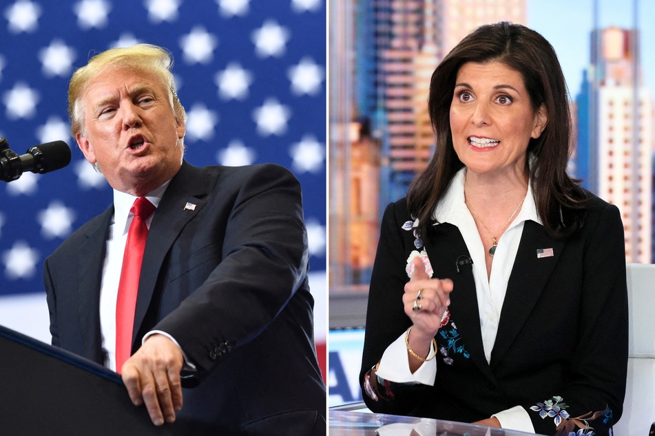 Presidential candidate Nikki Haley (r.) criticized challenger Donald Trump after the former president mixed up scheduled ballot deadlines.