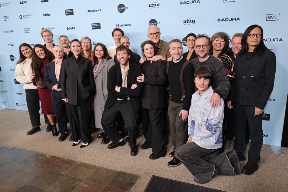 The cast of Jimpa attends the premiere during the 2025 Sundance Film Festival at Eccles Center Theatre in Park City, Utah.