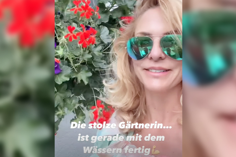 In einer Instagram-Story nimmt die 51-Jährige als "stolze Gärtnerin" ihre Fans mit zu einer kurzen Tour durch ihren privaten Garten.