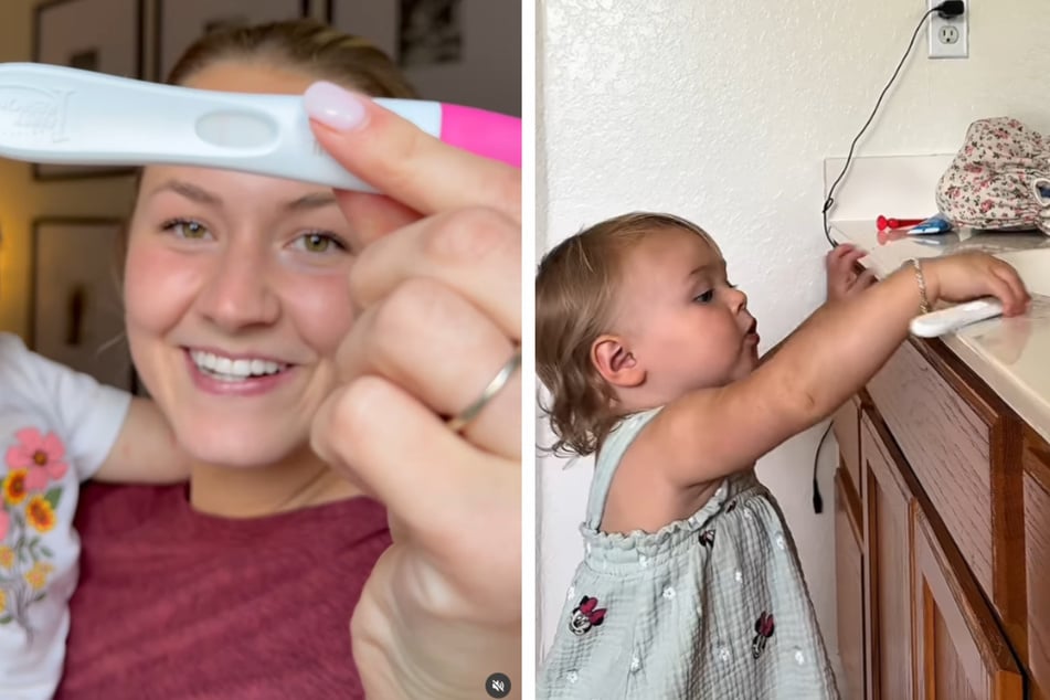 Sky Kellisa aus Florida ist überwältigt: 21 Monate nach der Geburt ihrer Tochter Carter erwartet sie erneut ein Kind.