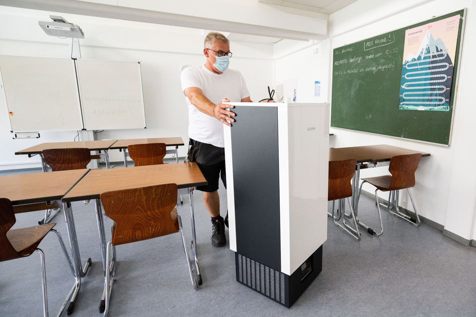 Luftfilter bleiben in Sachsens Schulen wohl ein seltener Anblick.