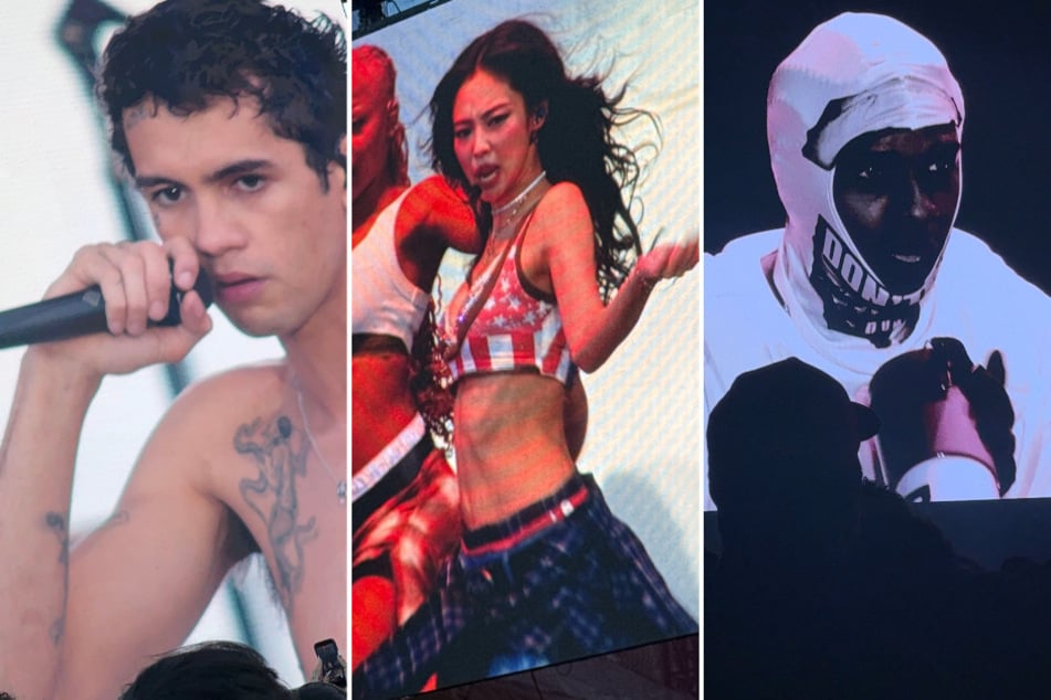 Dominic Fike, Jennie, and A$AP Rocky (l-r) took over the biggest stages at Governors Ball NYC for a fantastic Day 3.