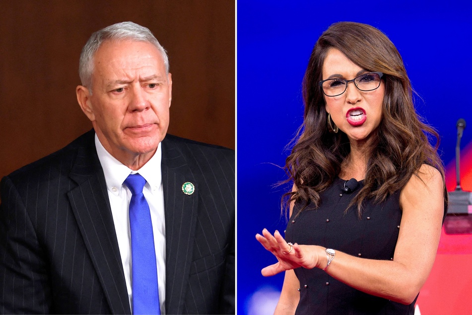 Congressman Ken Buck (l.) recently said it was "ridiculous" that his colleague Lauren Boebert is accusing him of retiring early to harm her reelection efforts.
