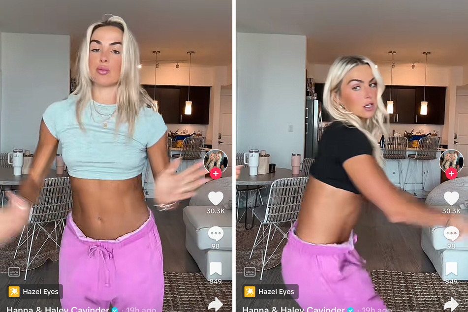 Haley and Hanna Cavinder hit their "fav dance" in a viral new TikTok shared on Monday.
