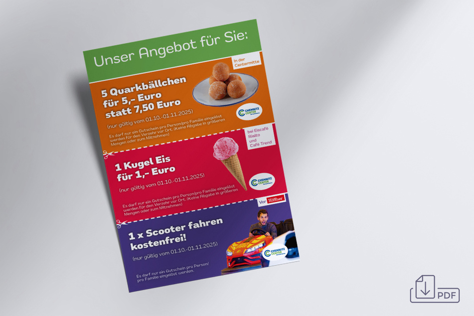 Hier Gutscheine downloaden und vor Ort einlösen.