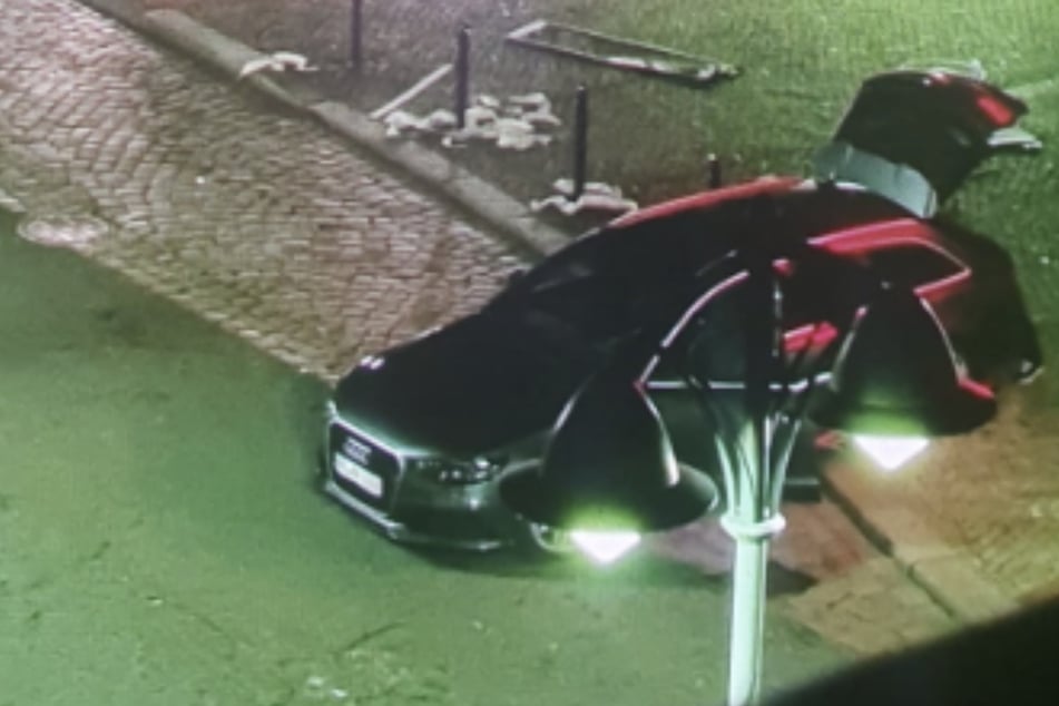 Geldautomat in Wilsdruff gesprengt: Polizei sucht mit Fotos nach diesem Audi