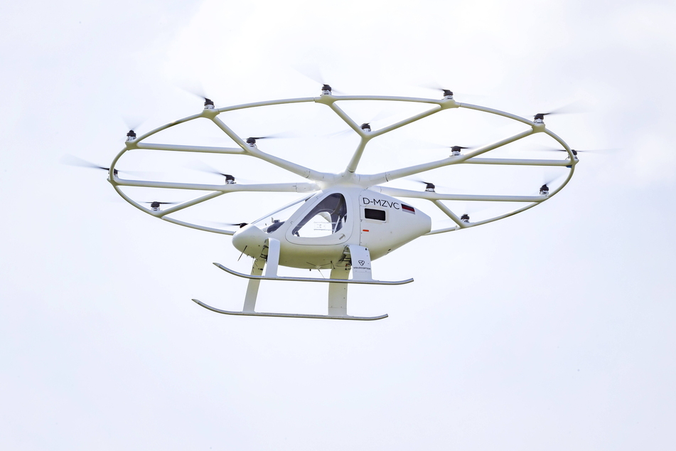 Flugtaxis der deutschen Firma Volocopter sollen 2024 zu den Olympischen Spielen in Paris durchstarten. Auch in Sachsen könnten bald Flugtaxis unterwegs sein.