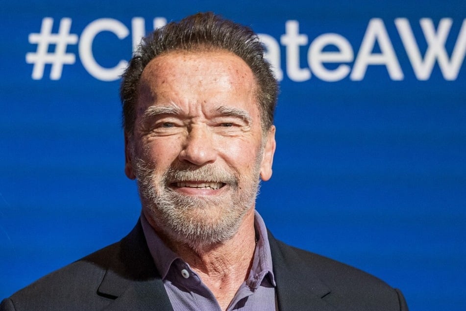 US-Austrian actor and former Governor of California Arnold Schwarzenegger poses during the Special Dinner for Climate Action on the byline of the FIS ski alpine world cup in Kitzbühel, Austria, on January 18, 2024.